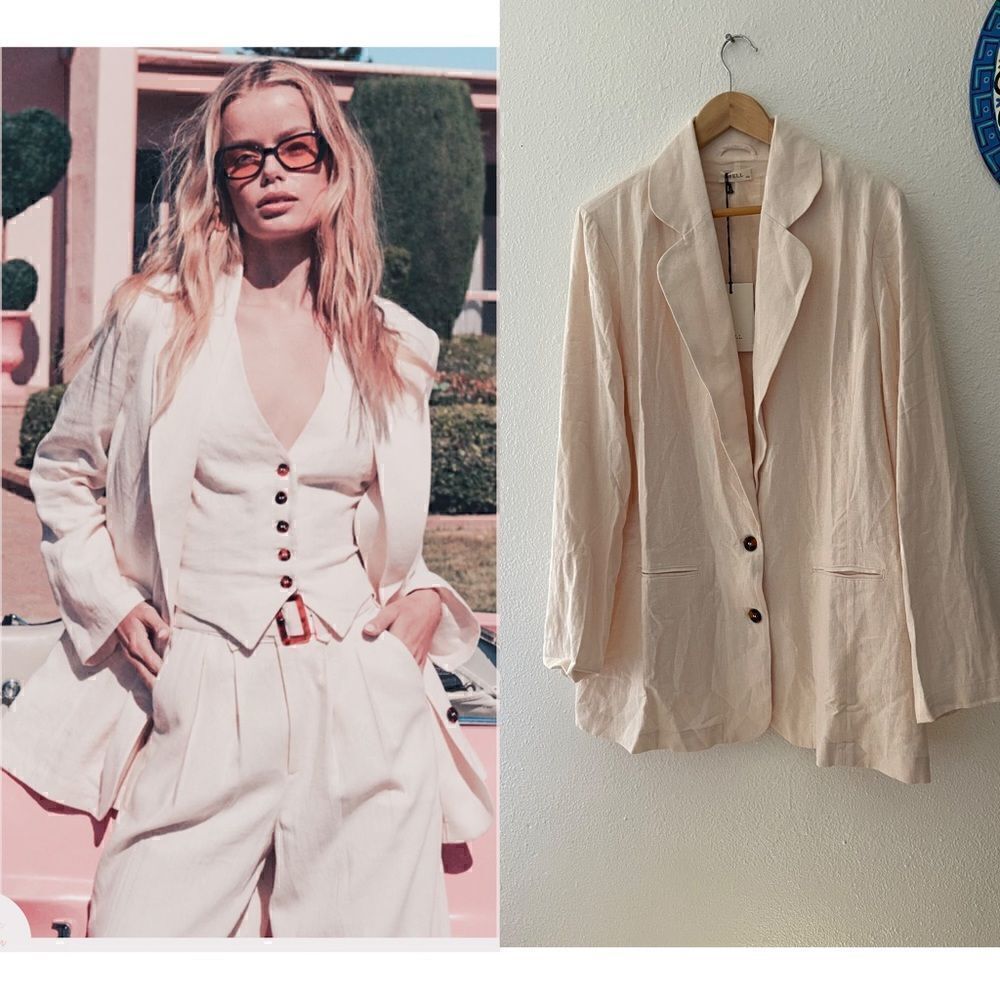 SPELL & GYPSY new linen blazer size XXL